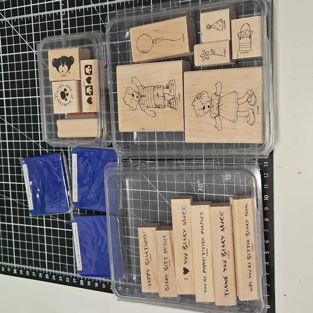 Build A Bear 🐻 3 Stampin Up sets & Sizzix set!
